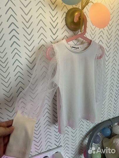 Блузки школьные 3 штуки 128-134рр