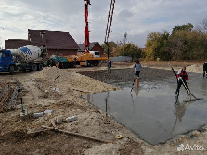 Фундаментные работы / Строительство фундамента