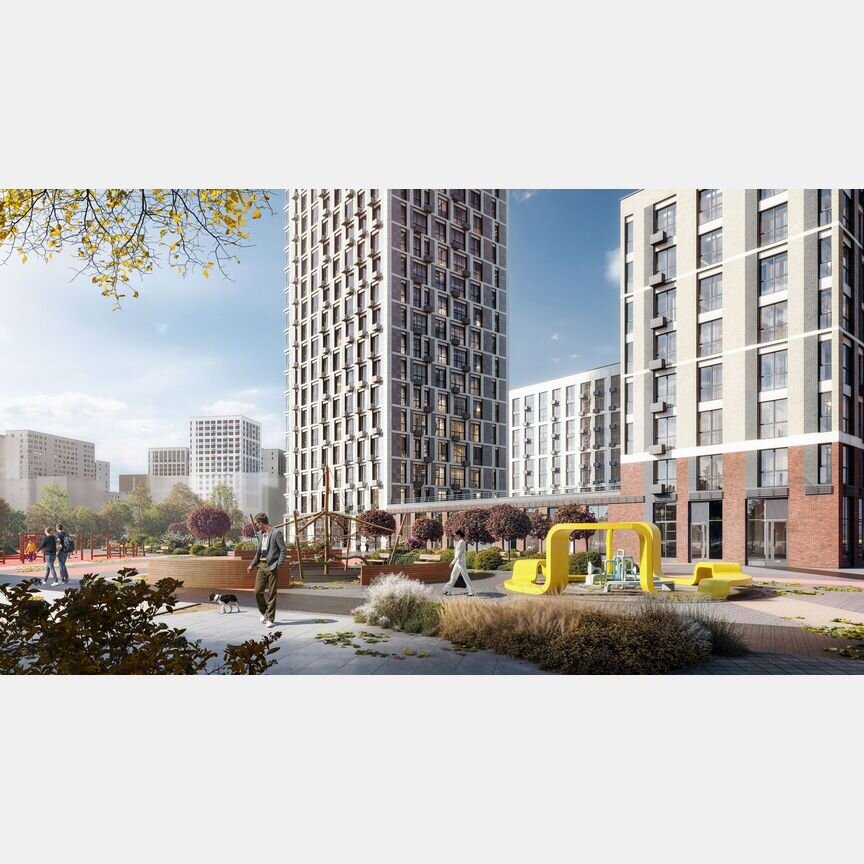 1-к. квартира, 43,5 м², 2/22 эт.