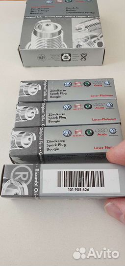 Свечи VAG 101905626, NGK pzfr6R, NGK5758