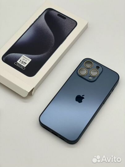 Чехол magsafe iPhone 15 pro max/Titanium Blue