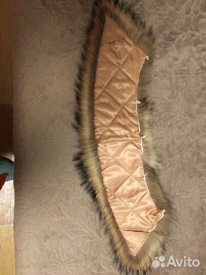 Меховой воротник енот