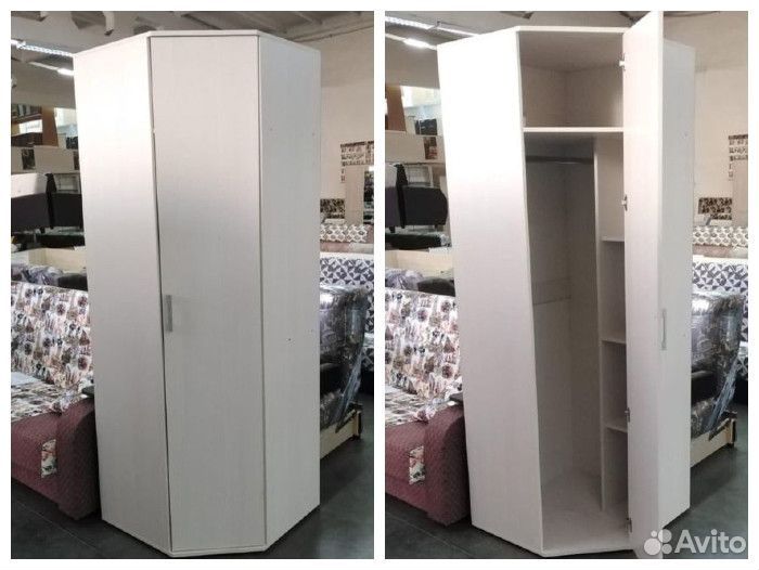Новый угловой шкаф 75*75 см