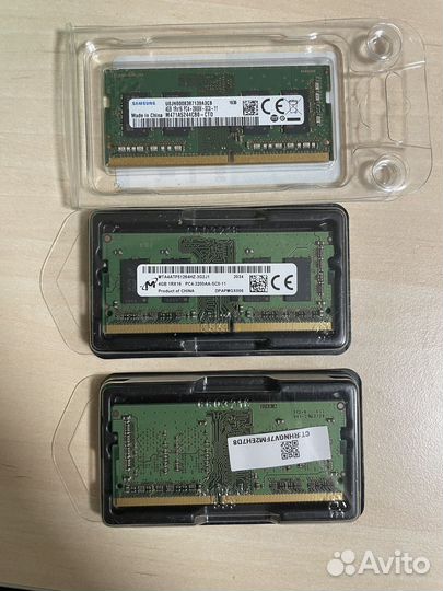 Оперативная память для ноутбука ddr4 4gb