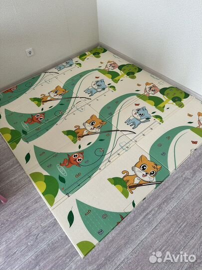 Развивающий складной двухсторонний коврик