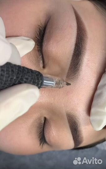 Пудровое напыление(брови,губы,веки)