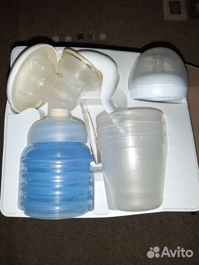 Молокоотсос avent ручной+новая бутылочка