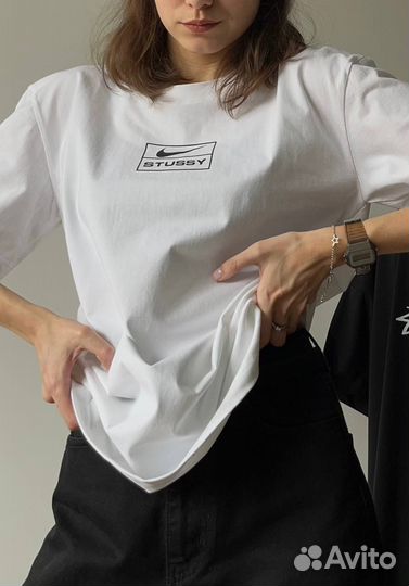 Футболка женская nike x stussy