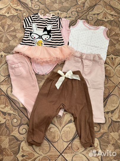 Вещи пакетом для девочки 74 80