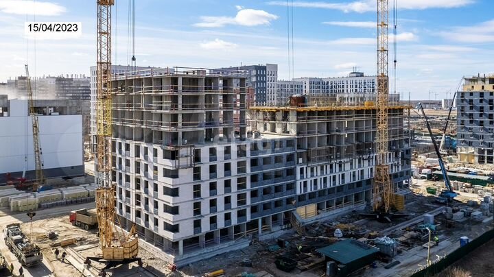 3-к. квартира, 55,1 м², 3/15 эт.