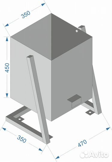 Урна садовая, поворотная