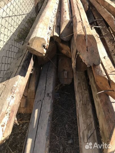 Стропила из кругляка б/У