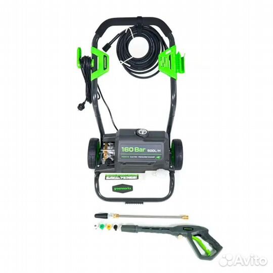 Мойка высокого давления Greenworks gpwg8II 160 bar