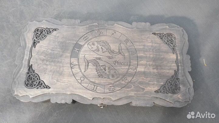 Нарды с гравировкой на чёрном стекле