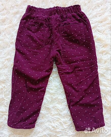 Брюки для девочки 92 утепленные