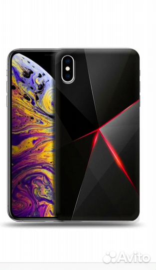 Дизайнерский силиконовый чехол iPhone X/XS