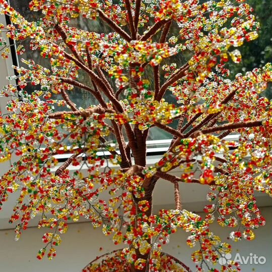 Деревья из бисера