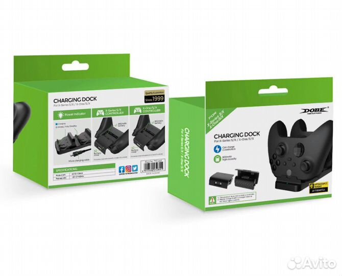 XBox Series/One заряд.станция+2аккум.800mAh, новая