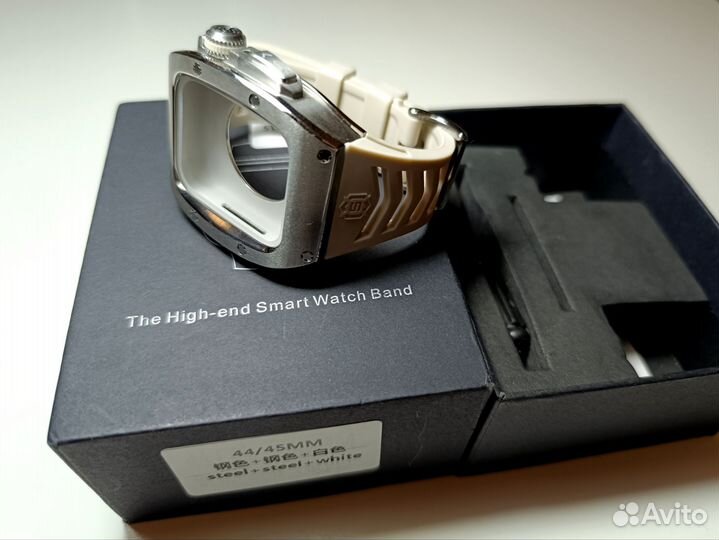 Металлический чехол для apple watch 44 45 mm