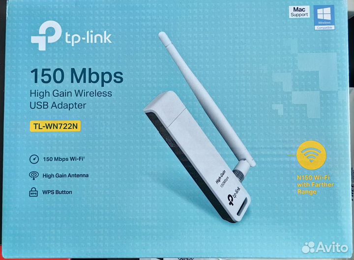 Wi-fi usb-адаптер tp-link tl-wn722n