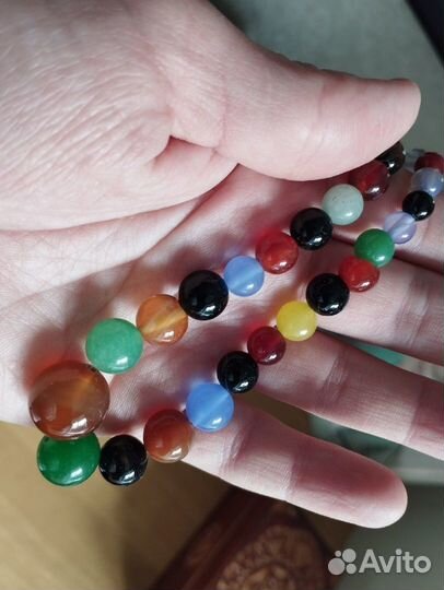 Бусы из агата