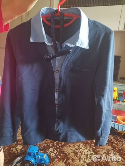 Школьные рубашки для мальчиков 134 140