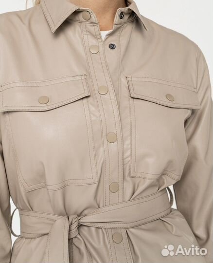 Рубашка из экокожи