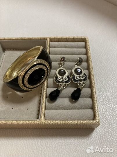 Комплект серьги и браслет