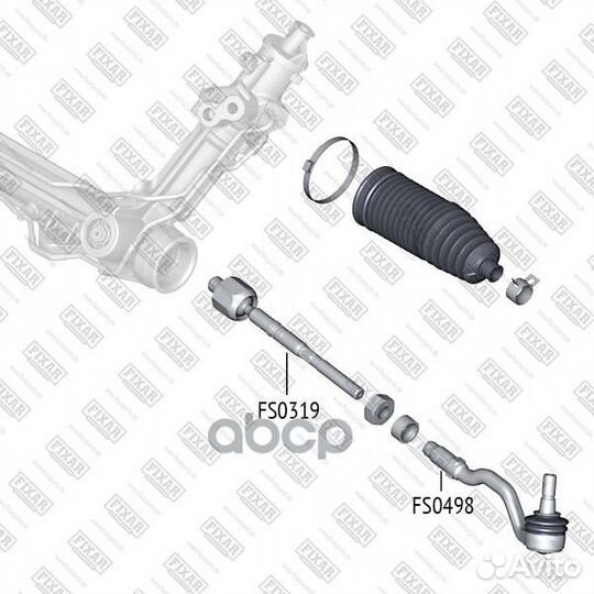 Наконечник рулевой тяги BMW X5 (E70) /X6 (E71) 0