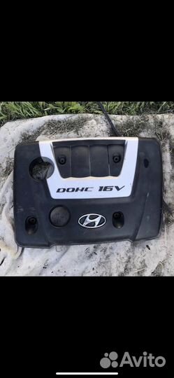 Декоративная крышка двигателя elantra hd