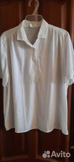 Хлопок.Белые блузки и рубашки