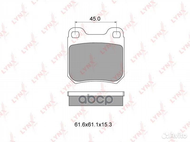 Колодки тормозные дисковые зад 0,721 BD5902