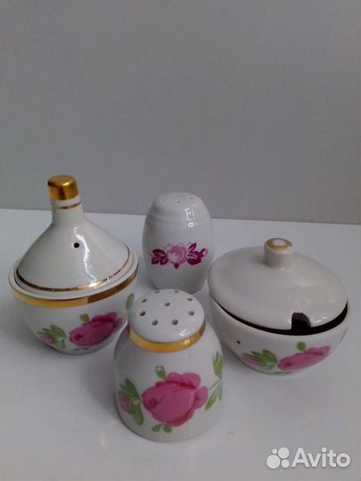 Красивый Набор из Фарфора для специй