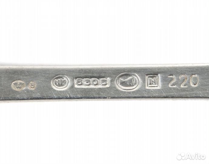 Небольшие серебряные чайные ложки, 2 шт. Норвегия