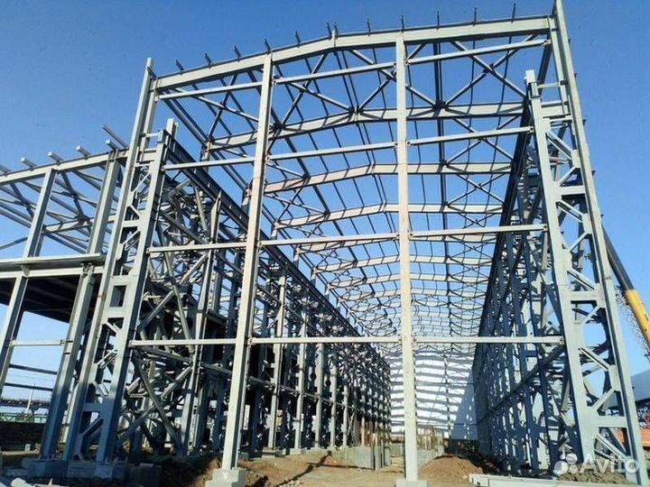 Ангар каркасный