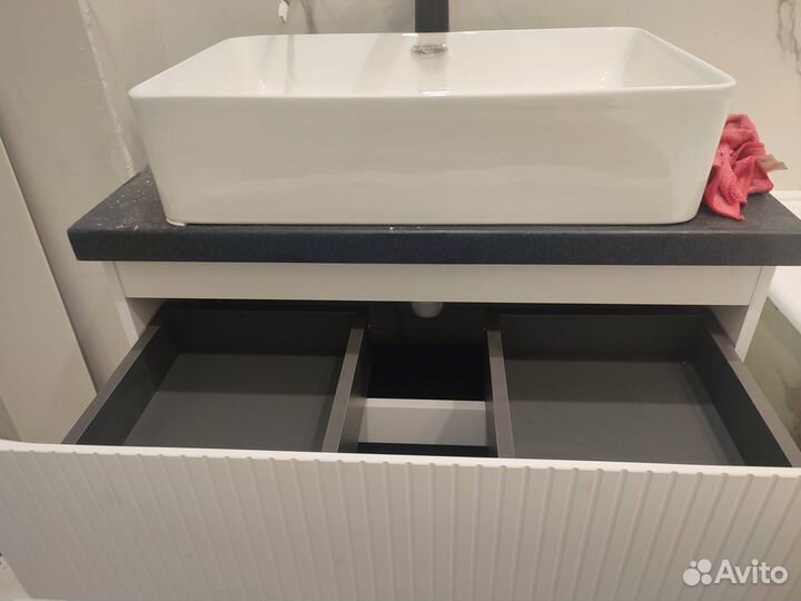 Тумба, раковина, столешница, смеситель