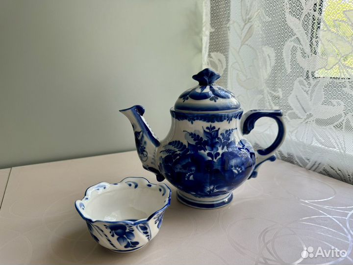 Заварочный чайник гжель