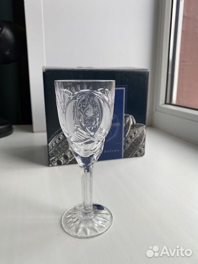 Хрустальные рюмки на ножке 6 шт