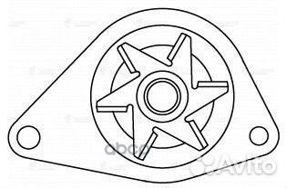 Насос водяной для а/м Peugeot 206 (98) /307 (01