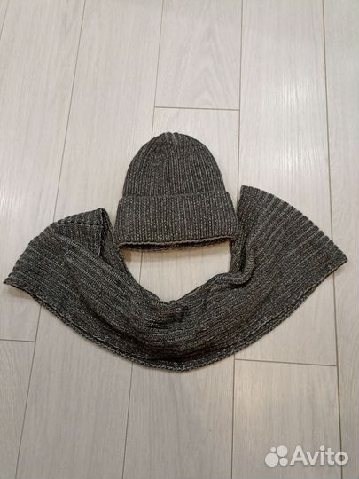 Зимние Шапка и шарф на мальчика
