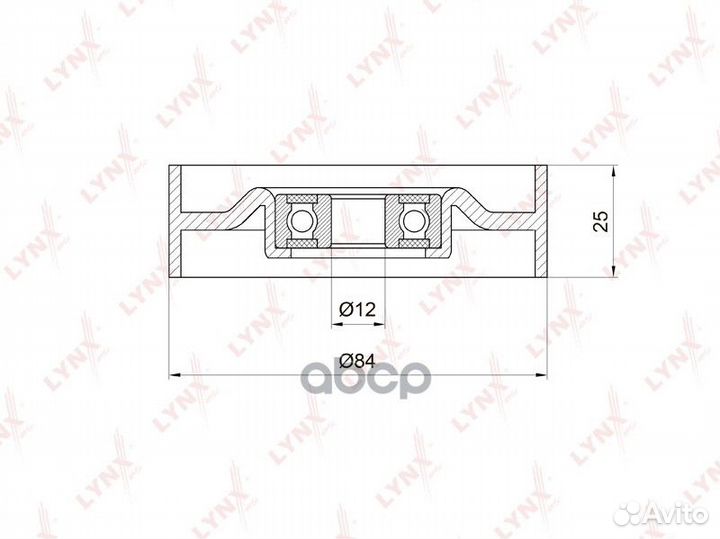 Ролик натяжной приводного ремня PB5015 lynxauto