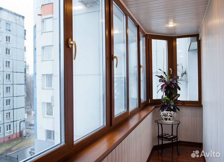 Остекление балконов, Пластиковые окна и двери