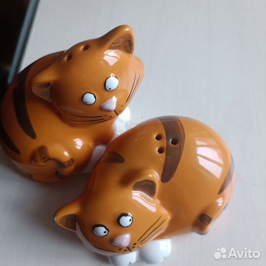 Солонка и перечница Рыжие коты