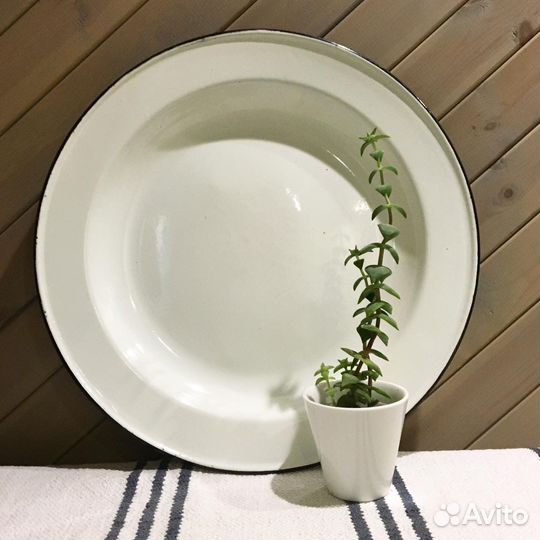 Эмалированное блюдо СССР новое