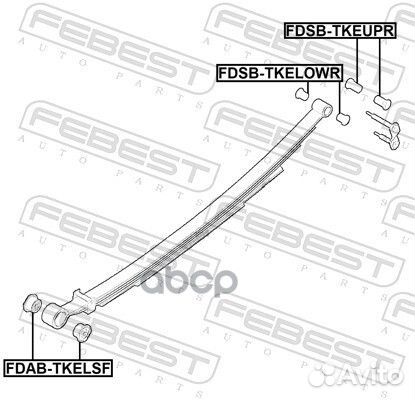 Сайлентблок задней рессоры fdabtkelsf Febest