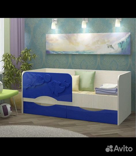 Детская кровать от 3 лет с бортиками