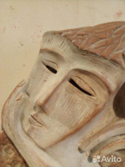 Керамический рельеф Раздумья