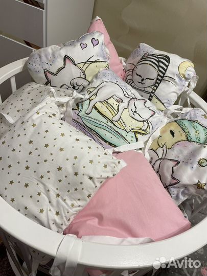 Бортики в кроватку бу