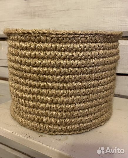 Корзина из джута