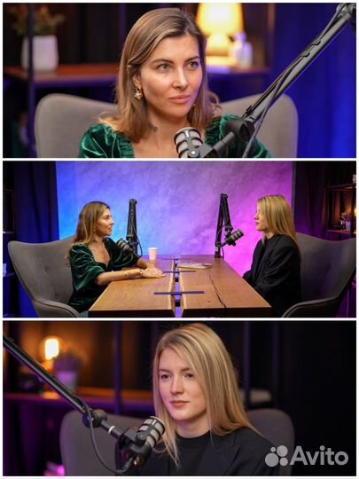 Съемка подкастов, подкаст студия